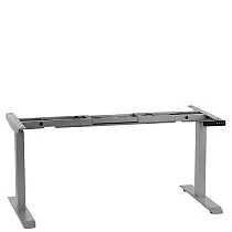 Metallist lauaraam elektriliselt reguleeritava kõrgusega, kahe mootoriga, alumiiniumvärvi, kõrgus 61,5-126,5 cm, pikkus 119-172 cm