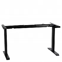 Metal table frame with electric height adjustment, black color, two motors, height 70.5-118 cm, length 119-172 cm