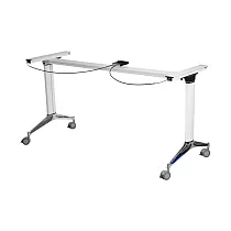 Base del tavolo in alluminio con funzione pieghevole da tavolo, lunghezza 146 cm, larghezza 59 cm, altezza 72,5 cm per un comodo stoccaggio