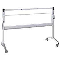 Pystysuoraan kallistuva pöytärunko teräksestä taittomekanismilla, korkeus 72 cm, pituus 135 cm, leveys 52 cm