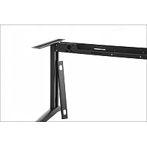 Állítható szélességű fém asztalkeret acélból, magassága 72,5 cm, szélessége 135 - 175 cm