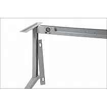 Állítható szélességű fém asztalkeret acélból, magassága 72,5 cm, szélessége 119-159 cm