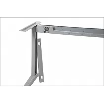 Width-adjustable metal table frame made of steel, height 72.5 cm, width 119-159 cm