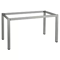 Bordsstomme i metall med fyrkantiga ben, storlek 76x76 cm, höjd 72,5 cm, olika ramfärger