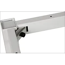 Metal table frame with square legs, size 136x66 cm, height 72.5 cm, various frame colors