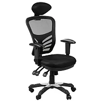 Comoda sedia da ufficio con schienale in rete traspirante nei colori nero, grigio, rosso o verde, SCBGRG1