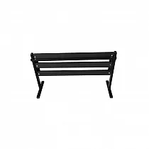 Free-standing steel cemetery bench with PVC boards, length 72 cm or 82 cm