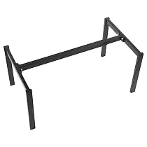 Metāla galda rāmis, augstums 42 cm, regulējams garums 80-130 cm, melnā krāsā