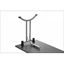 Sammenleggbar bordramme i metall av stål, høyde 72,5 cm, dybde 59 cm