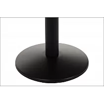 Gamba da tavolo centrale in metallo realizzata in acciaio, diametro base 42,5 cm, altezza 72,5 cm
