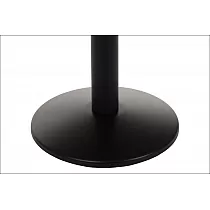 Kovinski osrednji namizni podstavek iz jekla, višina 72,5 cm, premer podnožja 42,5 cm, črne barve