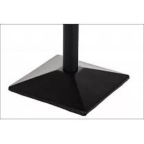 Централен крак за маса от метал, черен цвят, размери на основата 50х50 см, височина 73 см
