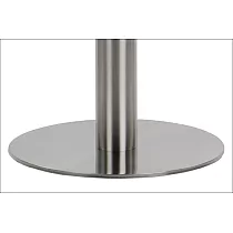 Nerūsējošā tērauda centrālā galda pamatne, matēta, pamatnes diametrs 39.5 cm, augstums 72.5 cm
