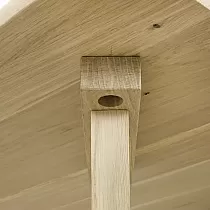 Patas de mesa de madera maciza de roble bruto, forma de Y, altura 74 cm, juego de 4 piezas