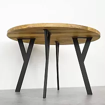 Y-type metal table legs made of steel, black color, height 71 cm, width 26 cm, set of 4 legs