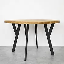 Pernas de mesa de metal tipo Y feitas de aço, cor preta, altura 71 cm, largura 26 cm, conjunto de 4 pernas