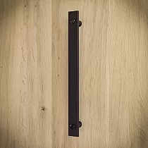 Suur mustast terasest ukselink, komplektis 2 tk, pikkus 35,6 cm