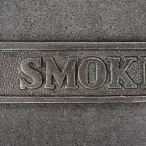 Støbejerns metalskilt RYGNING forbudt, mål 23x4 cm, sæt med 5 stk.