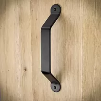 Schiebetür Metall Pullhandtak aus Stol, schwaarz Faarf, Héicht 25,4 cm, Gewiicht 300 Gramm, Set vu 6 Stéck