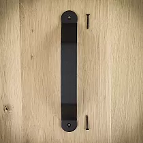 Schiebetür Metall Pullhandtak aus Stol, schwaarz Faarf, Héicht 25,4 cm, Gewiicht 300 Gramm, Set vu 6 Stéck