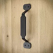 Sliding door metal pull, handle made of steel, black color, height 22.8 cm, weight 250 grams, set of 4 pcs