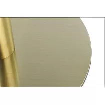 Centrale tafelpoot van roestvrij staal metaal, goudkleur, hoogte 72,5 cm, diameter voet 45 cm