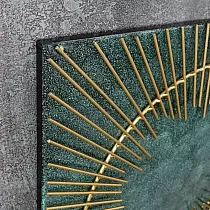 Artă murală 3D metal Sun, dimensiune 60x60cm