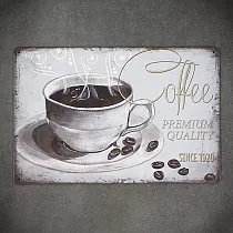 Dekoratyvinė sieninė lėkštė, COFFEE PREMIUM, 30x20 cm