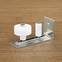 Guida a pavimento per porte scorrevoli A.CZ-018 Bianco, set di 4 pz. imposta