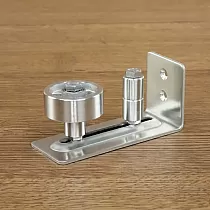 Floor guide for sliding doors, chrome-plated, set of 4 pcs.