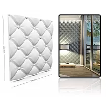 3D decoratieve polystyreen wandpanelen Puff, 60x60cm, witte kleur, overschilderbaar, set van 12 st. 4,32 m²