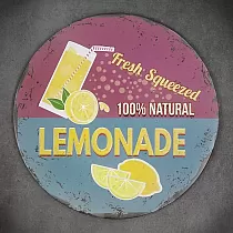 Plaque murale décorative, LIMONADE, 30 cm