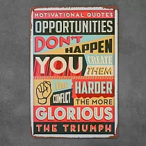 Dekoratif duvar plakası, TRIUMPH, 20x30 cm