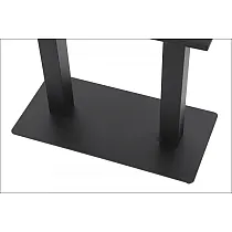 Двойное стальное основание стола 80x40 см, черное, высота 72 см