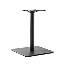Terasest ruudukujuline ümara sambaga lauajalg suurtele lauapindadele kuni 120x120 cm, erinevad kõrgused 60 cm, 72 cm või 106 cm