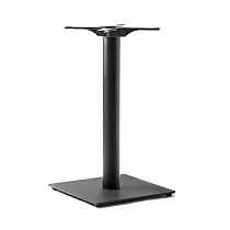 Hoogwaardige metalen centrale tafelvoet van staal, voor tafelblad tot 80x80 cm, hoogte 72 cm, gewicht 17 kg, diverse kleuren
