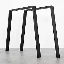 Fém asztallábak fekete színben PI Light, mérete 72x75 cm, 2 db-os készlet.