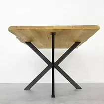 Struttura per tavolo 3D in metallo smontabile Spider in acciaio, colore nero, altezza 71 cm, dimensioni 120x80 cm