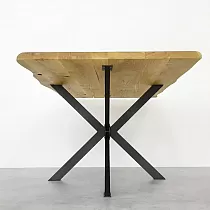 Szétszedhető 3D fém asztalkeret Pók acélból, fekete színű, magassága 71 cm, méretei 120x80 cm