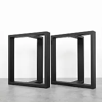 Pieds en T en métal massif pour table basse ou banc en acier, dimensions 40x45x17 cm, lot de 2 pcs