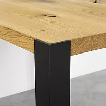Pieds de table Angle barres plates en acier 7x70x70mm, hauteur 71-75 cm, lot de 4 pièces.
