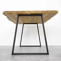 Patas de mesa de metal con forma trapezoidal, fabricadas en acero, dimensiones 65x71cm, juego de 2 uds.