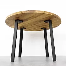 Flat angle steel table legs, black color, height 71 cm, profile 8x2cm, set of 4 pcs.