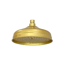 Yağmur tepe duşu, antika pirinç tarzı, sarı renk, çap 20 cm