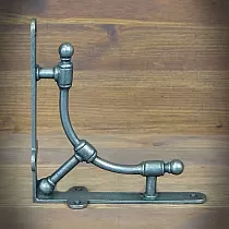 Decorative cast iron shelf holder, size 195x185 mm, 2 pcs.
