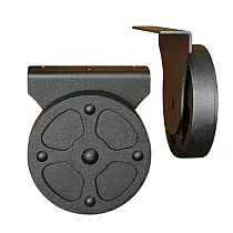 Ruote per mobili in metallo con un diametro di 7,5 cm, 12 cm o 20 cm, set da 2 pezzi.