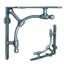Suport raft decorativ din fontă, dimensiune 195x185 mm, 2 buc.