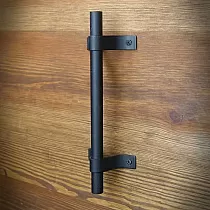 Handle aus Metall Schiebetüren, schwaarz Faarf, Dimensiounen, 19,5x6,5 cm, Set vun 2 Stéck.