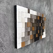 imagem em madeira 3D MOZAIKO, 97x55cm