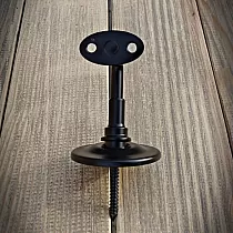 Suport universal din oțel elegant negru, suport balustradă, set 6 buc